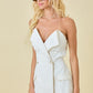 Demi White Denim Romper