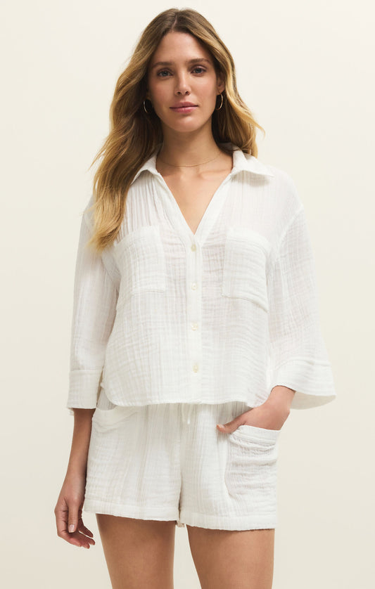 Z Supply HELENA SHIRT WHITE