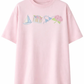 Pale Pink Old Harbor Garden Embroider Tee