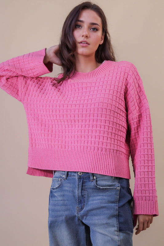 Jen Pink Knit Top