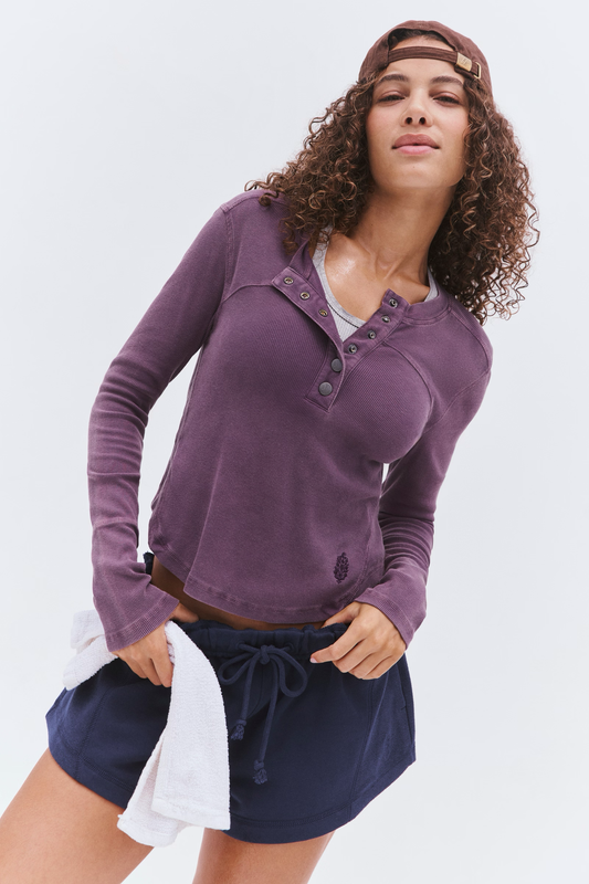 COOL DOWN CREW SOLID / BLACKBERRY