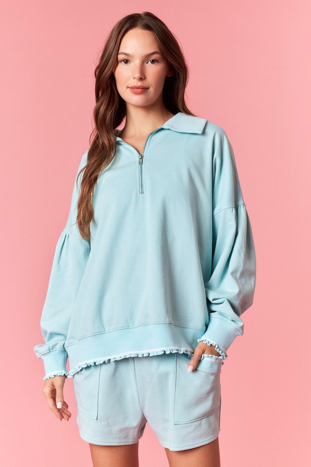 Polly Blue Sweatshirt