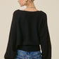 Molly Black Knit Sweater
