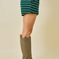 Dream Green Striped Set Shorts
