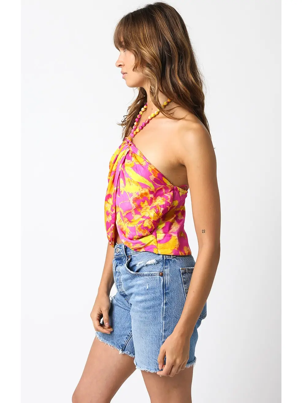 Kristy Top Pink Yellow