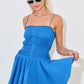 Dana Tiered Mini Dress Azure