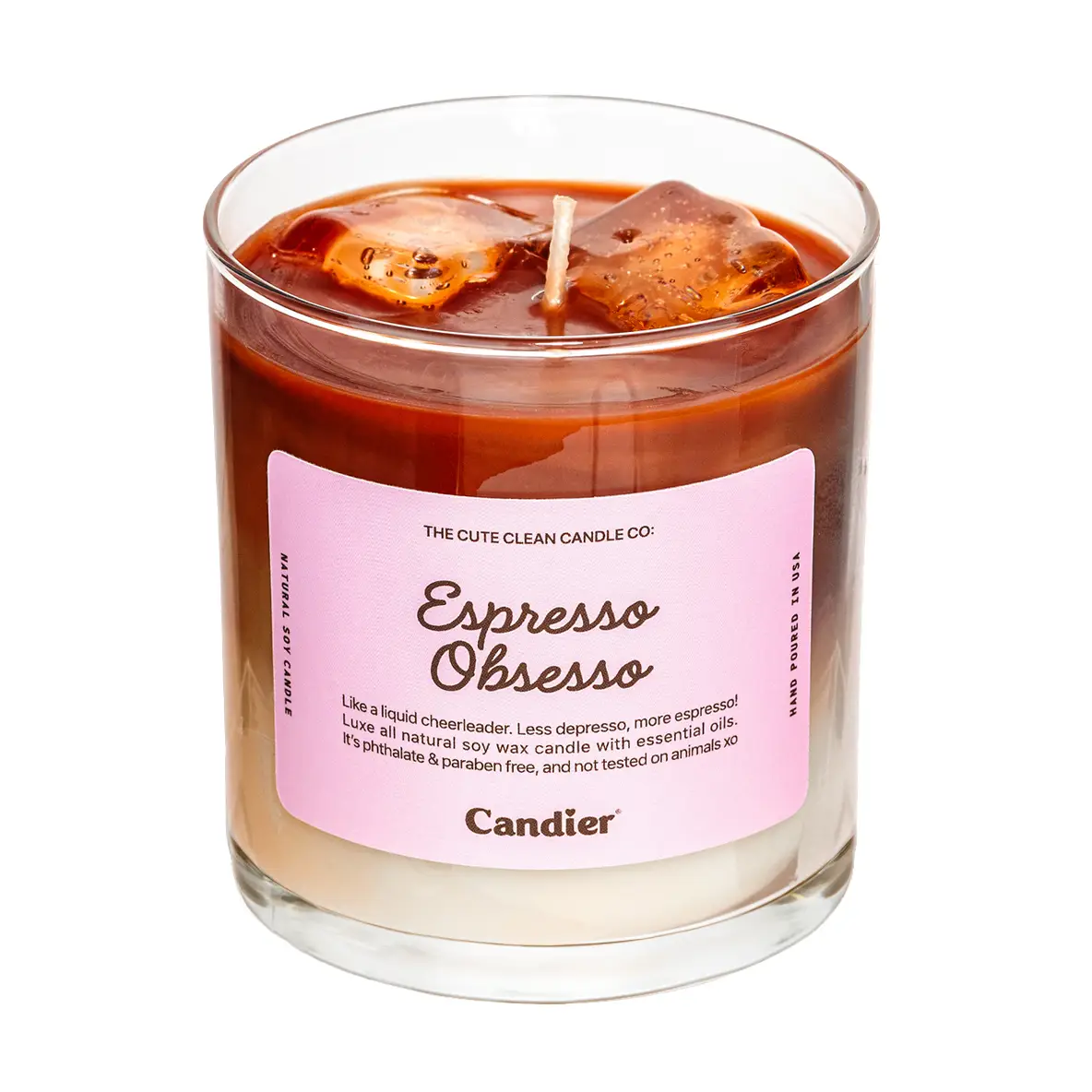 Espresso Obsesso Coffee Soy Wax Jar Filled Candle Home Decor