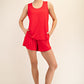 Modal tank top red