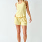 Softcore Ribbed Lounge Shorts Yellow