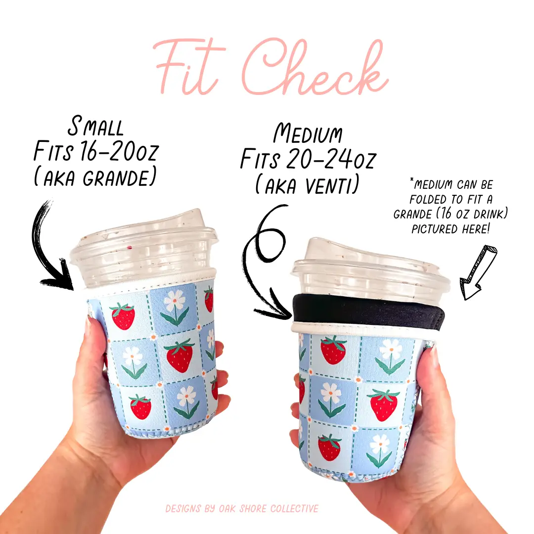Strawberry Fields | Iced Coffee Sleeve Medium