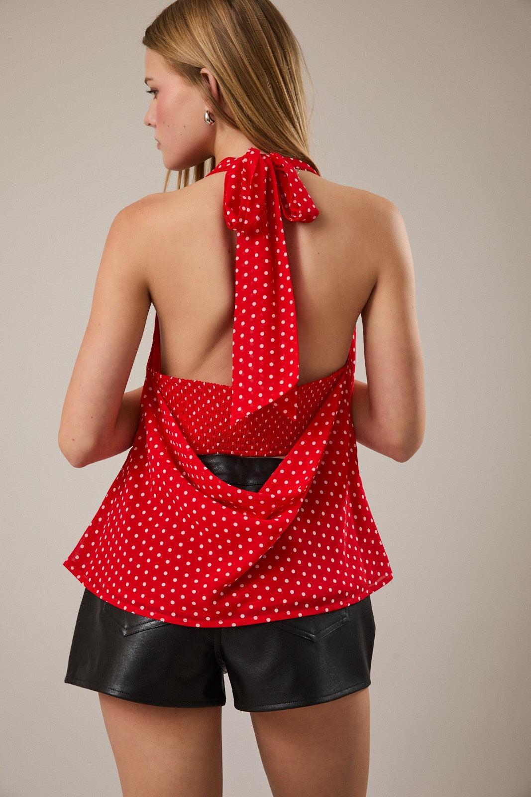 Lacie Red Halter NeckTop
