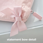 Case-Mate Ballet Pink Bow Crinkle Makeup Bag