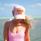 Apres Sun - Pink Canvas Trucker Hat