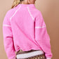 Dawn Pink Fleece Pullover