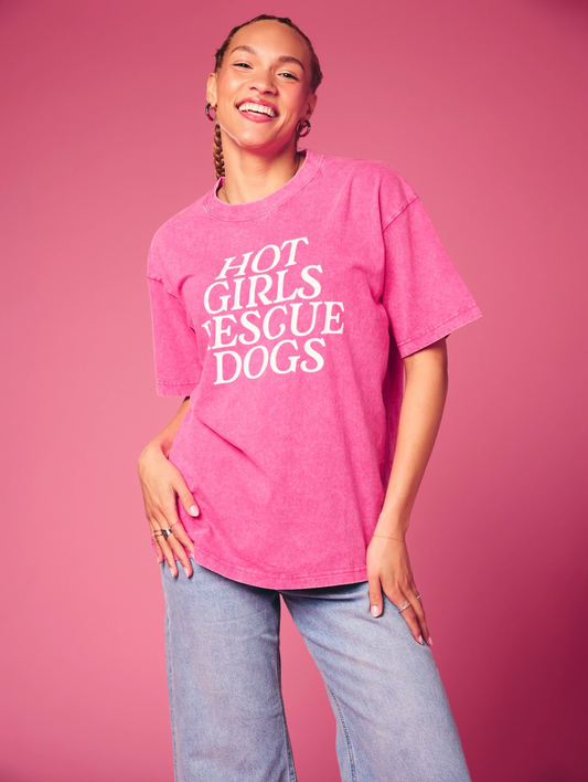 Hot Girls Rescue Dogs Tee