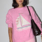 Beatrice Pink Sailboat Sweater