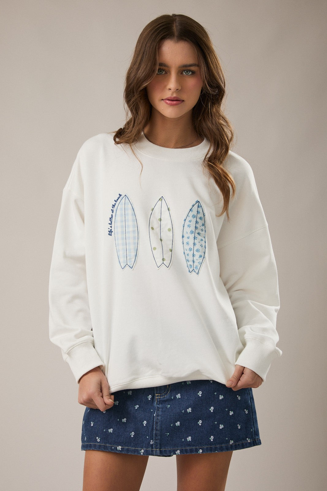 London White Surf Sweatshirt