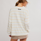 FP Movement PRINTED HUSTLE LAYER / AWNING STRIPE IVORY