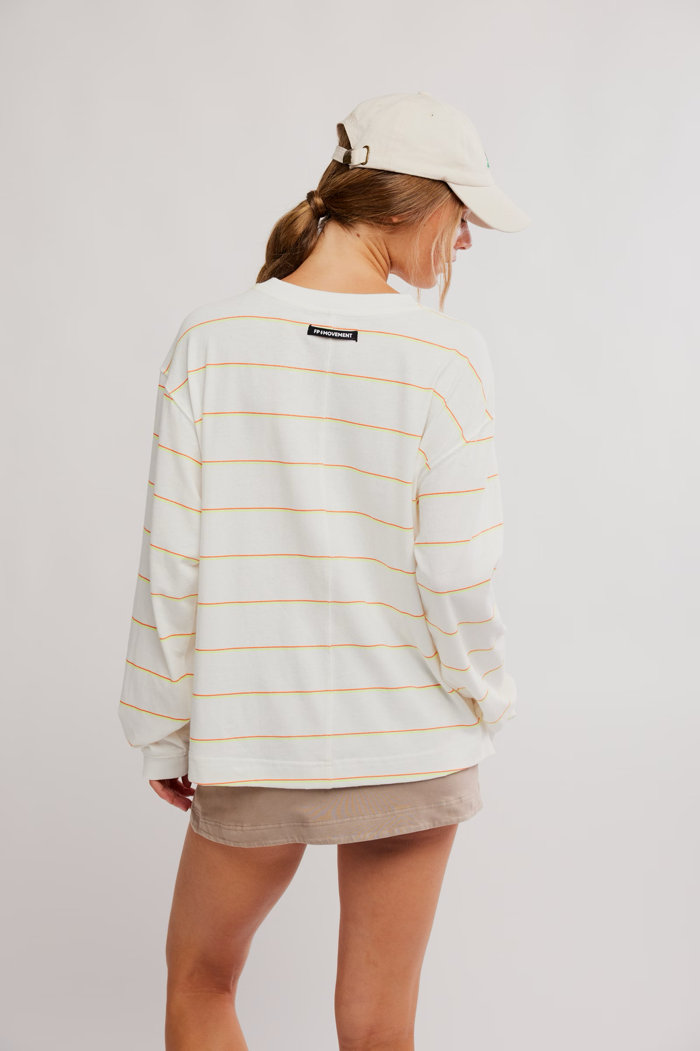 FP Movement PRINTED HUSTLE LAYER / AWNING STRIPE IVORY