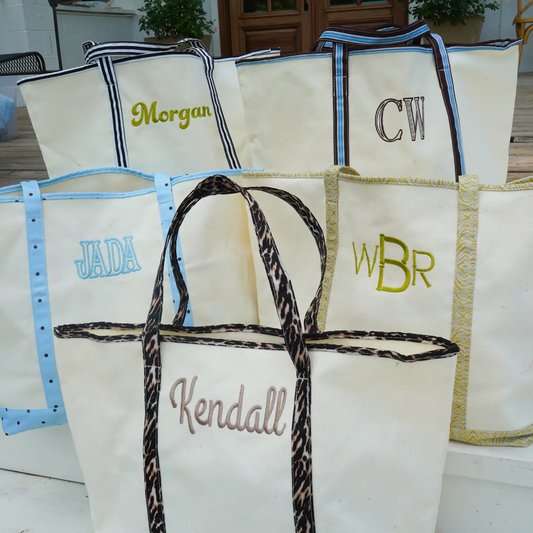 Standard Canvas Tote - Fall Collection Chartreuse Zebra