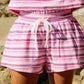 Brenda Striped Shorts Pink