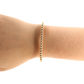 4mm Gold Beaded Bracelet Standard 6.75 inch