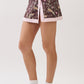 Botanical Bird Printed Athleisure Skort