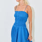 Dana Tiered Mini Dress Azure