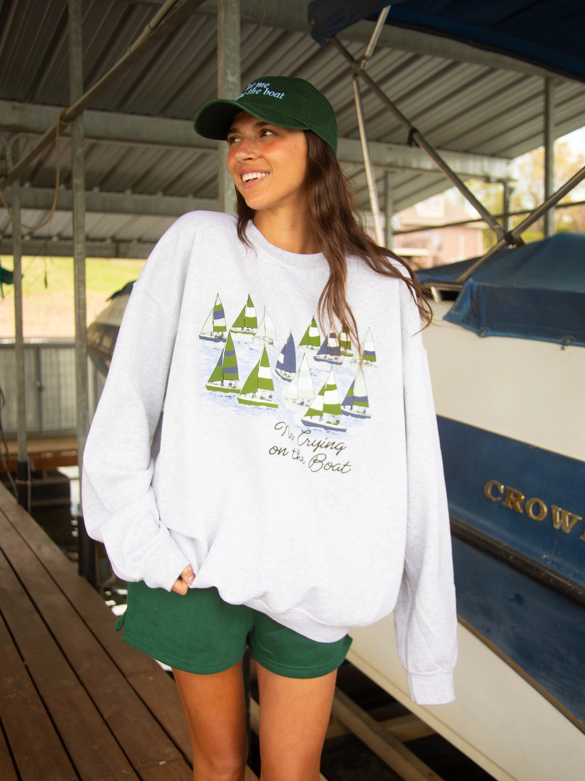 No Crying On the Boat Sweatshirt X Jo Johnson Overby