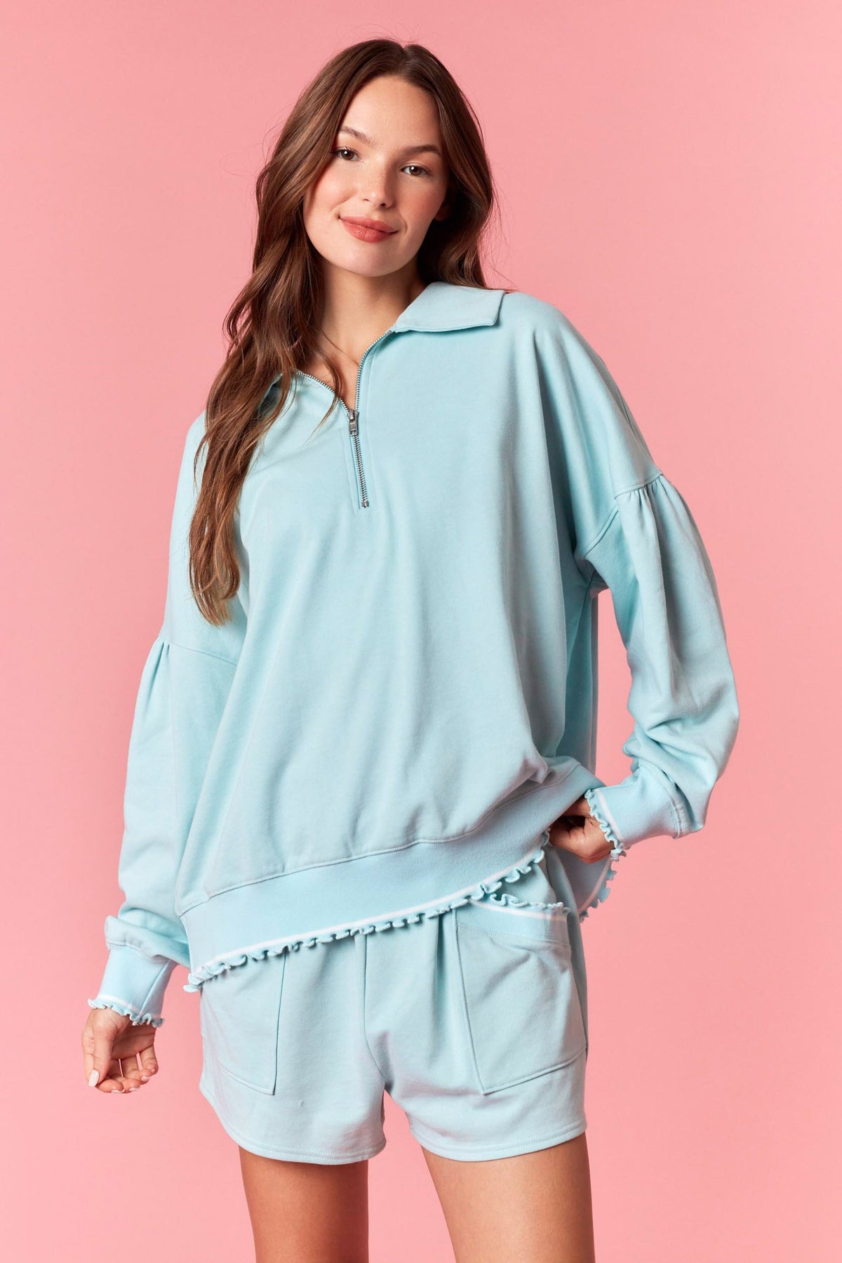 Polly Blue Sweatshirt