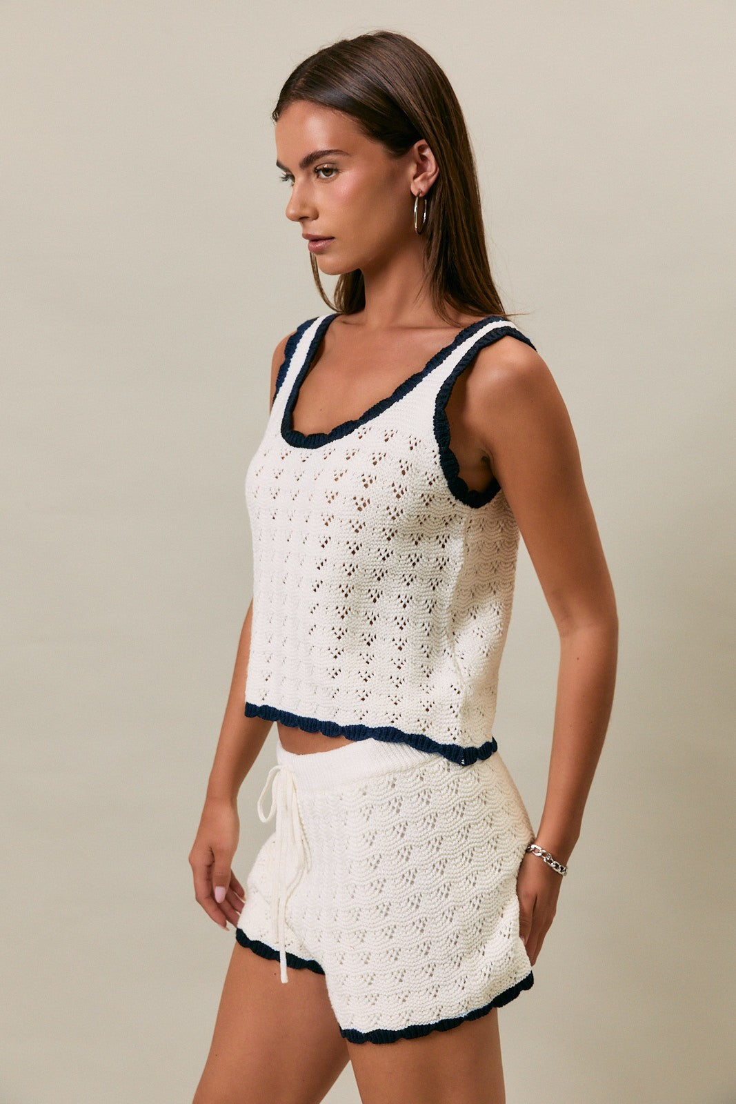 Lily Ivory and Navy Set