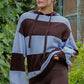 Striped Oversized Hoodie Sweater