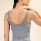 V Neck Yoga Top Rhino Grey
