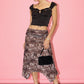 Barbara Leopard Mesh Skirt