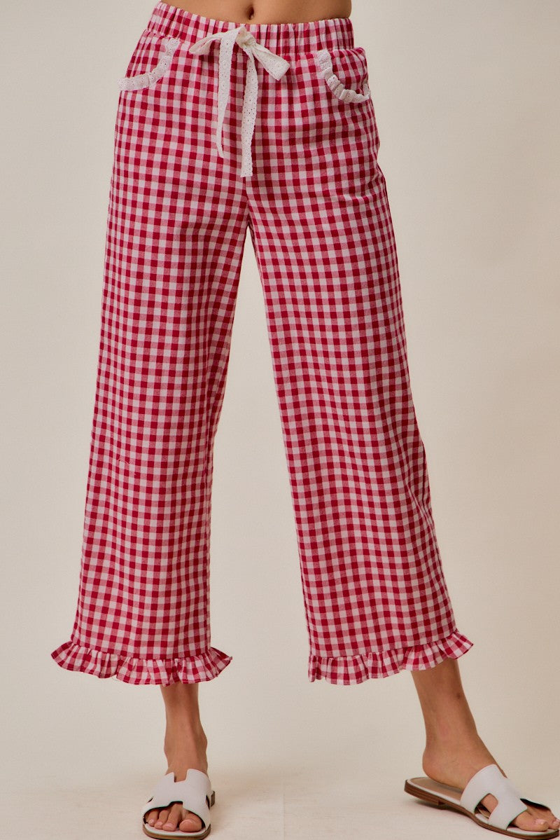 Sarah Gingham Pants