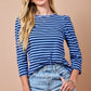 Dani Blue Striped Top