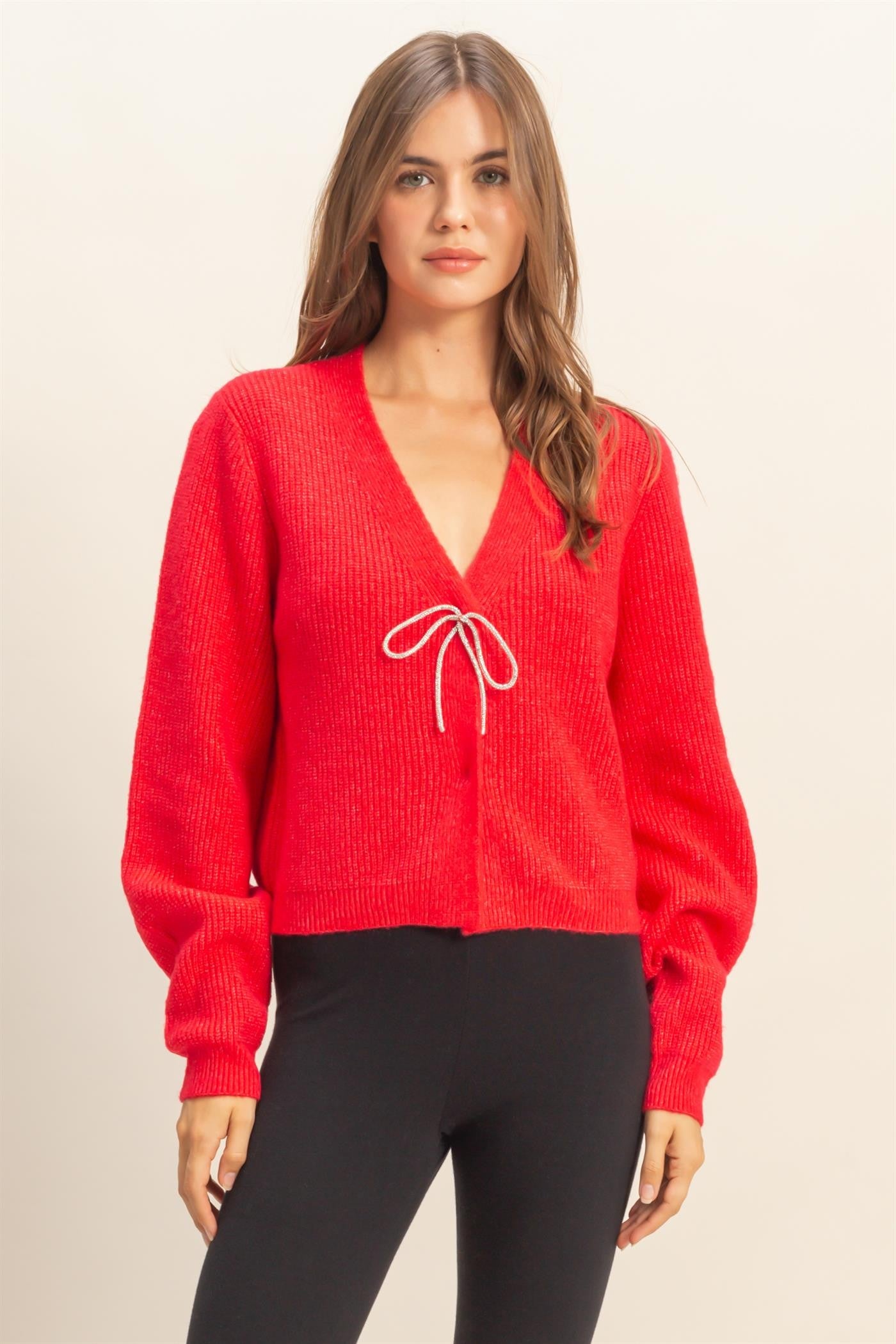 Harlow Red Cardigan