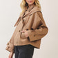 Tina  Collar Tie-front Trench Jacket