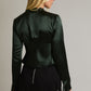 Lillian Green Satin Top