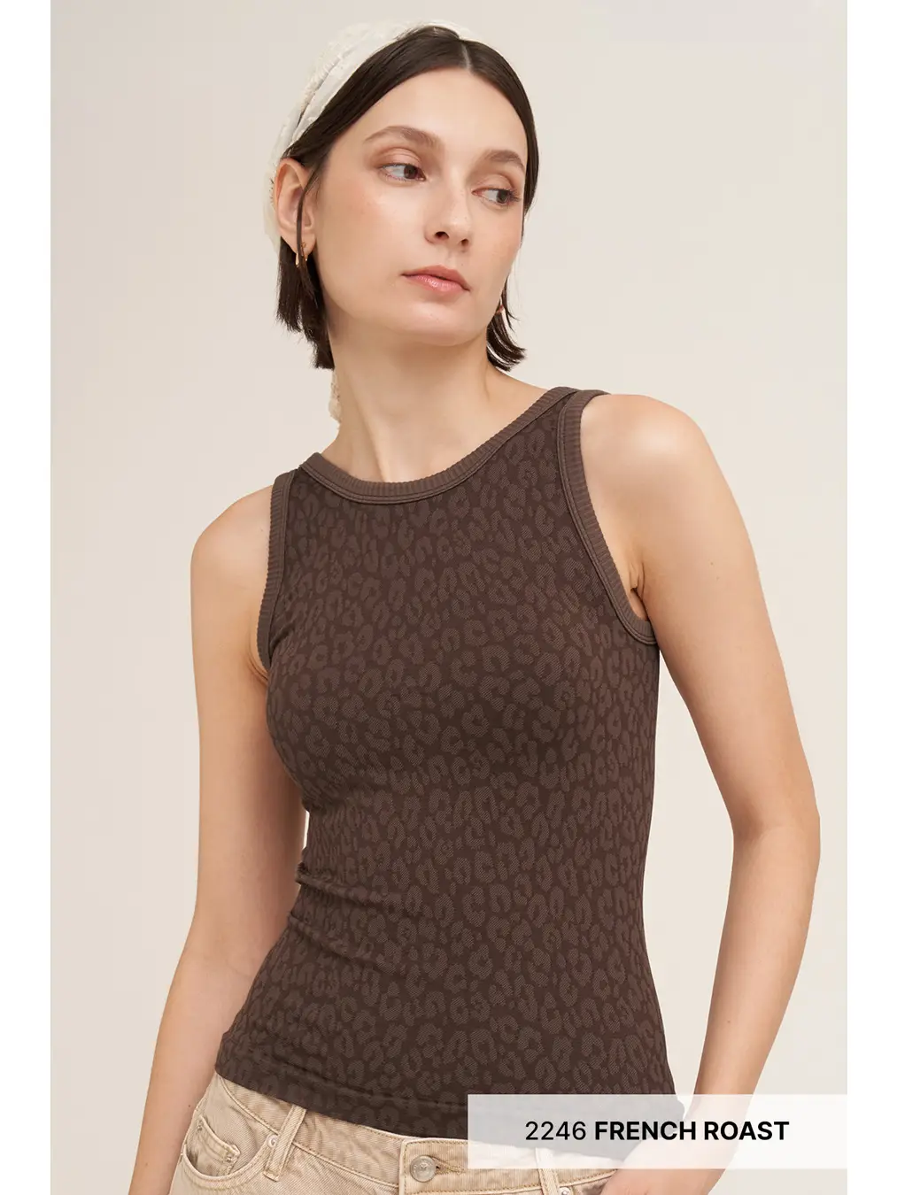 Reversible Tonal Leopard Tank