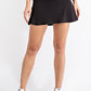 Black v shaped skort