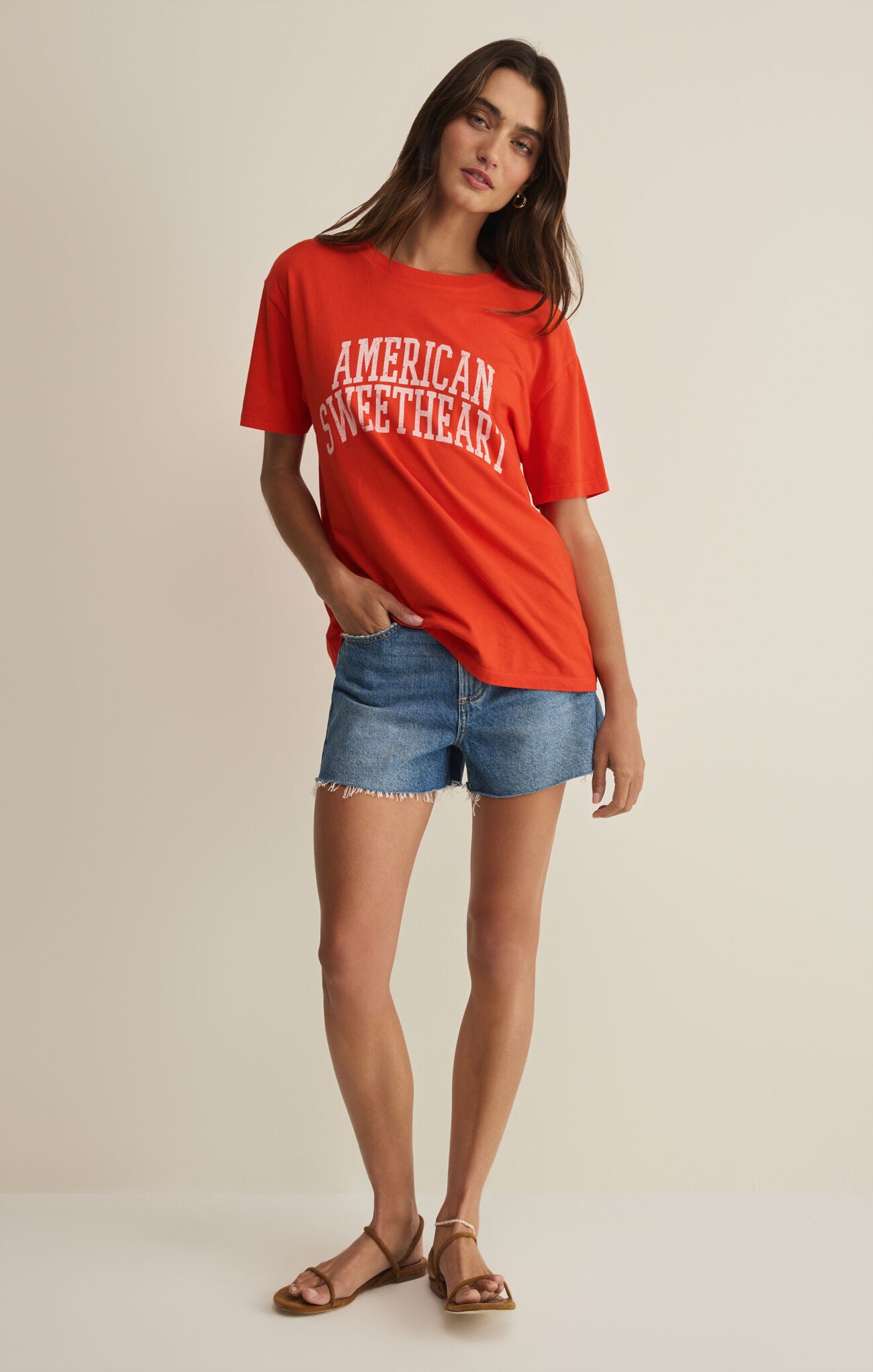 Z SUPPLY SWEETHEART BOYFRIEND TEE
