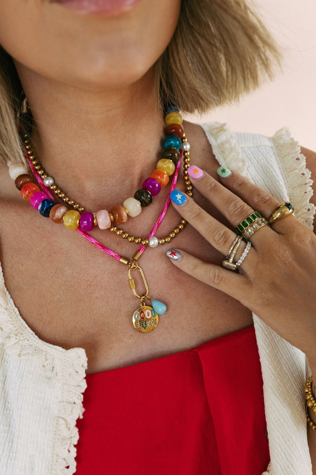 Good Luck Babe Cord Necklace