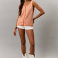 Linda Orange Stripe Top