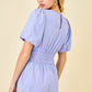Diana Red and Blue Romper
