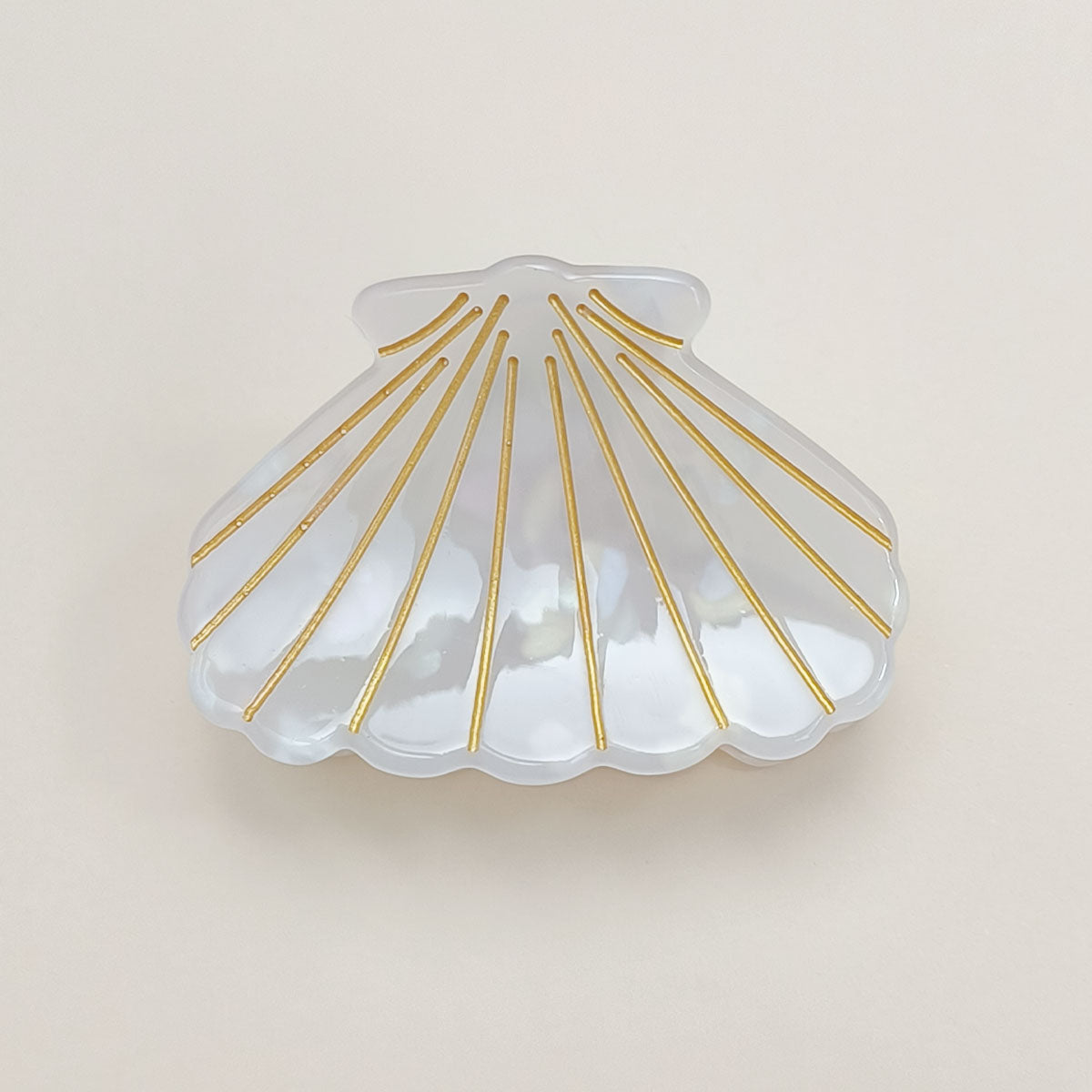 White Shell Hair Clip