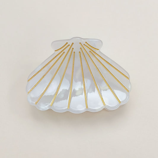 White Shell Hair Clip