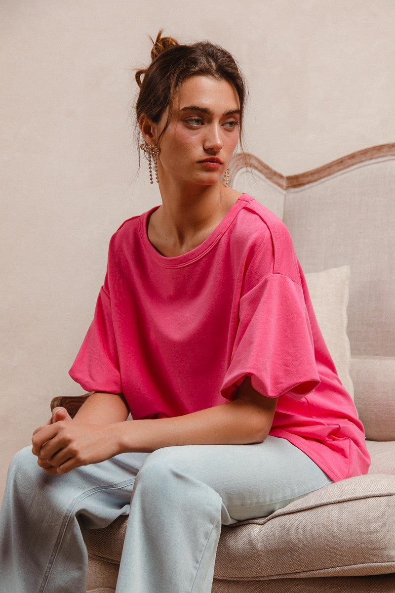 Bella hot pink top