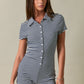 Liberty Navy Striped Romper