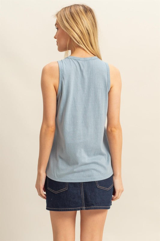 Harley tank top dark blue